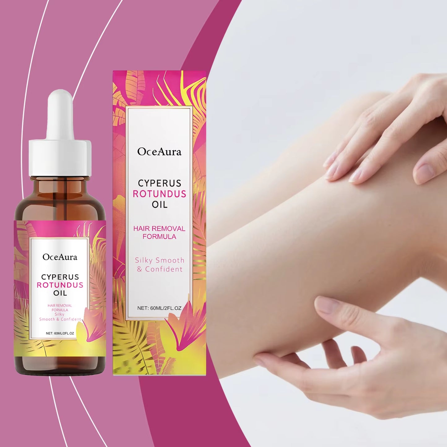 Cyperus Rotundus Oil Body Hair Remover Armpit Leg Arm Hair Growth Inhibitor Depilatory Reduce Ingrown Hair Body Moisturizing Oil